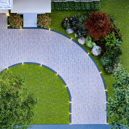 3d-model-voortuin-ontwerp 3d tuinontwerp voortuin